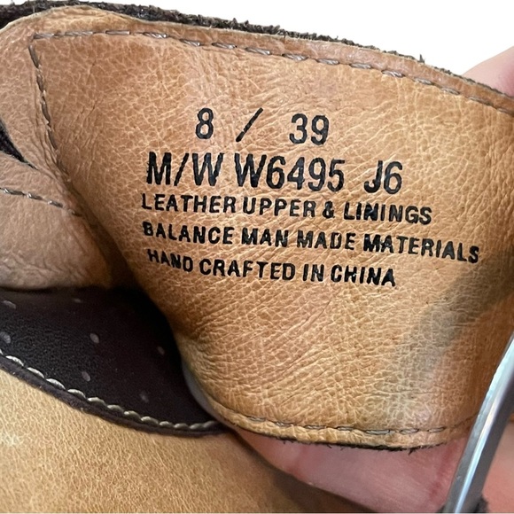 Handmade Tooled Brown Leather Sandals With 3-D Leather Floral Detail Size 8 - Picture 7 of 7